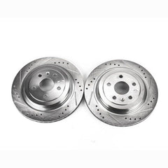 Power Stop 08-14 Cadillac CTS Rear Evolution Drilled & Slotted Rotors - Pair