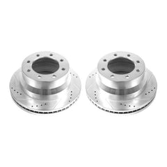Power Stop 09-20 GMC Savana 4500 Rear Drilled & Slotted Rotor - Pair