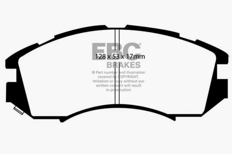 وسادات فرامل أمامية Greenstuff لسيارة Subaru Impreza 1.8 (2WD) (عجلات مقاس 13 بوصة) EBC 92-96