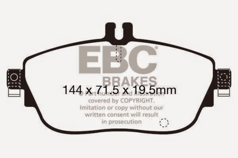 وسادات الفرامل الأمامية Greenstuff لسيارة Mercedes-Benz CLA250 2.0 Turbo EBC 13+