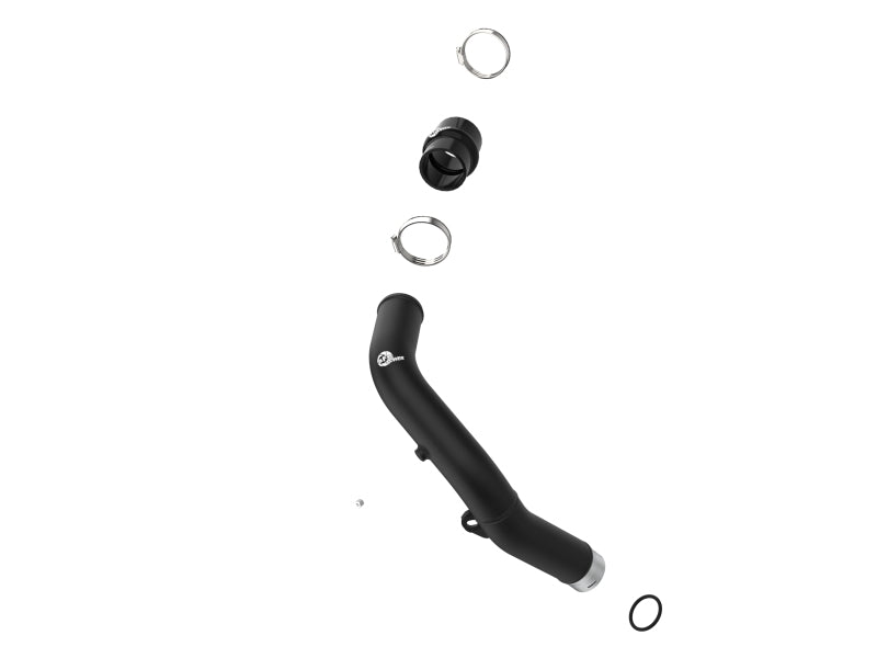 أنبوب شحن ساخن من الألومنيوم مقاس 2-1/2 بوصة من aFe BladeRunner باللون الأسود لسيارة Subaru WRX H4-2.4L (t) موديلات 2002-2003