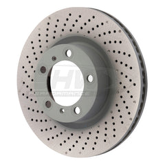 SHW 09-16 Porsche 911 Carrera w/o Ceramic Brake Left Front Drill-Dimp MB Brake Rotor (99735140101)