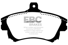وسادات الفرامل الأمامية من Redstuff لسيارة Volvo S40 1.9 Turbo T4 (200 BHP) EBC 99-04