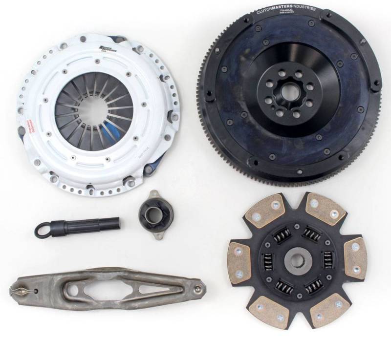 مجموعة القابض Clutch Masters 14-19 Mini Cooper 1.5L Turbo FX400 6-Puck مع دولاب الموازنة المصنوع من الألومنيوم
