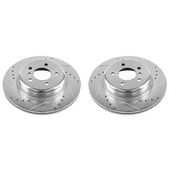 Power Stop 11-16 BMW 528i Rear Evolution Drilled & Slotted Rotors - Pair