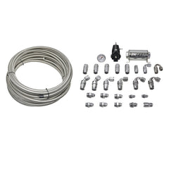 وحدة مضخة سلسلة كاديلاك CTS-V X2 من DeatschWerks 16-19 - تغذية 8AN مع مجموعة سباكة PTFE ذات الإرجاع -6AN