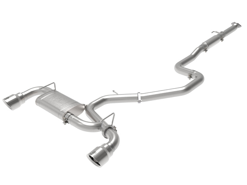 عادم aFe Takeda Cat-Back 19-20 Hyundai Veloster N 304SS ذو طرفين مصقولين