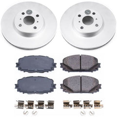 Power Stop 12-18 Toyota Yaris Front Z17 Evolution Geomet Coated Brake Kit