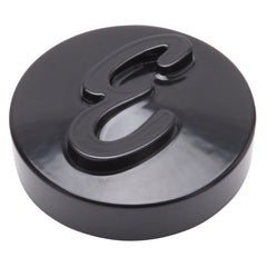 Edelbrock E Logo Black Anodized Nut for Pro-Flo Universal 14in Round Air Cleaners