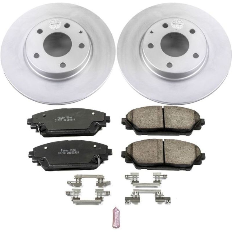 Power Stop 14-16 Mazda 3 Front Z17 Evolution Geomet Coated Brake Kit