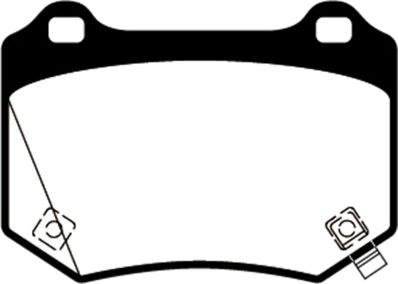 وسادات الفرامل الخلفية من Redstuff لسيارة Subaru WRX STI EBC 18+