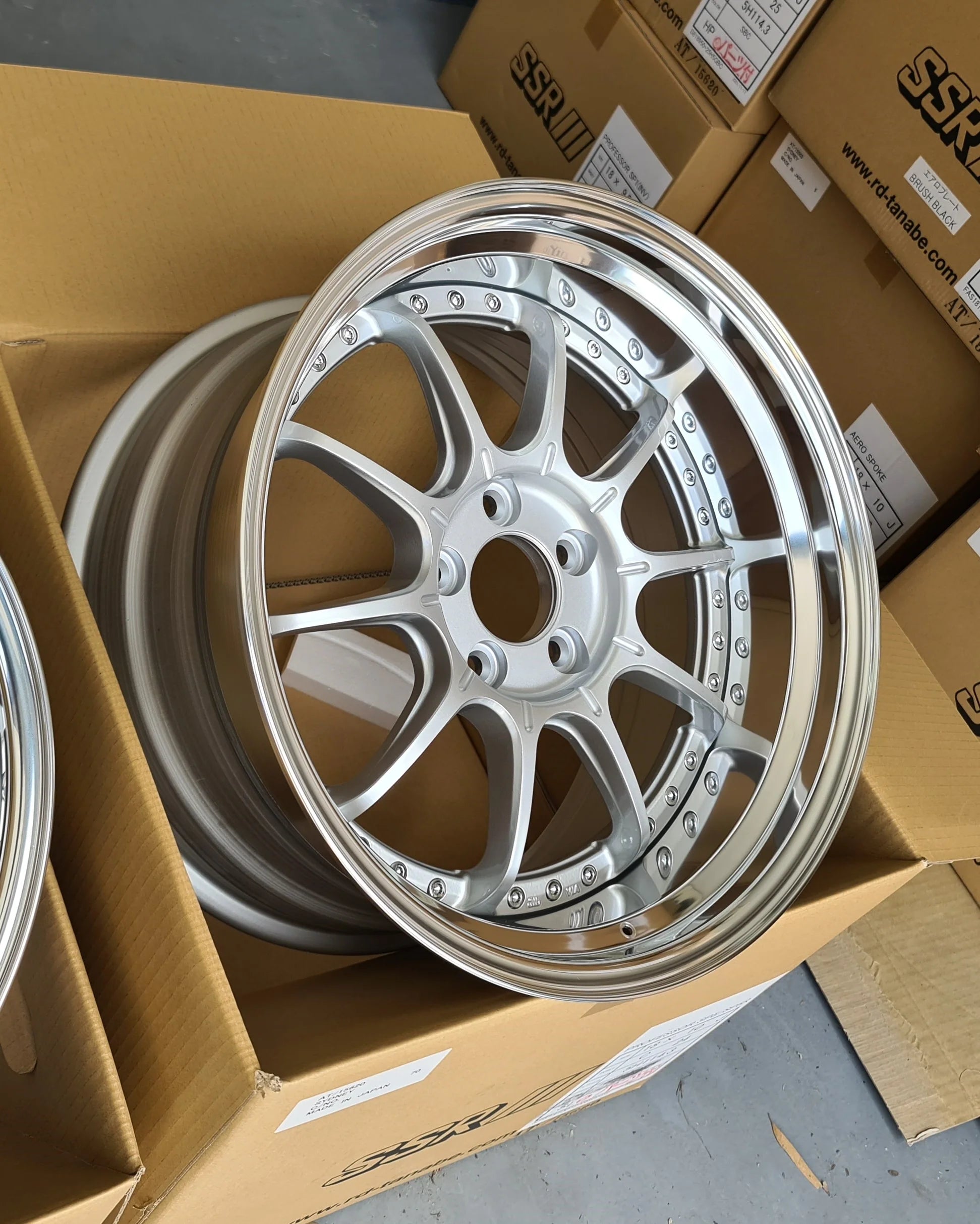 SSR Professor SP5 19x10.5 +18 SL 5/114.3 High Bright Silver Wheel *SPECIAL ORDER-NO CANCELLATION*
