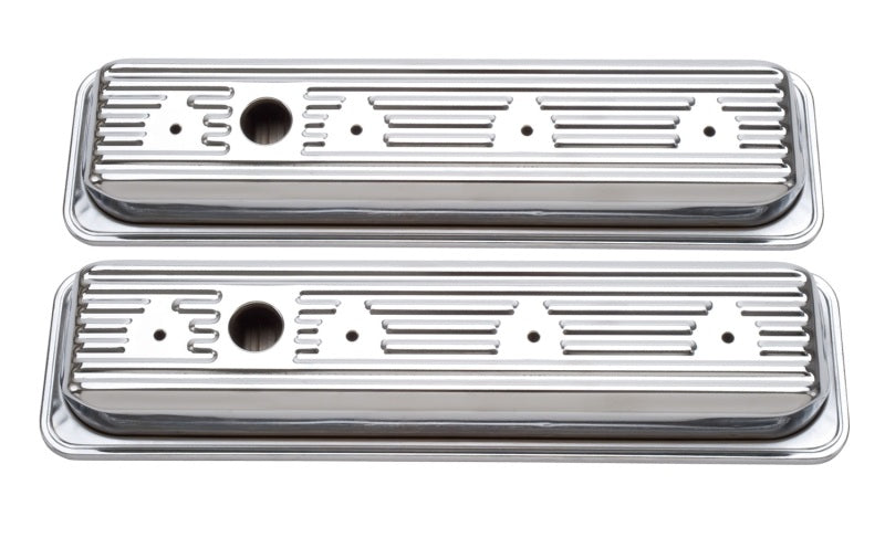غطاء صمام Edelbrock Signature Series Chevrolet 1987-1995 262-400 CI V8 Low Chrome