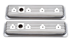 غطاء صمام Edelbrock Signature Series Chevrolet 1987-1995 262-400 CI V8 Low Chrome