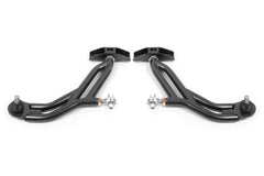 BMR 10-14 Ford Mustang Adj. Lower A-Arms w/ Delrin/Rod End / 18mm Tall Ball Joint - Black Hammertone