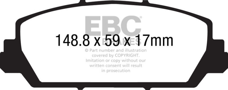 وسادات الفرامل الأمامية Greenstuff EBC 12+ Acura RDX 3.5