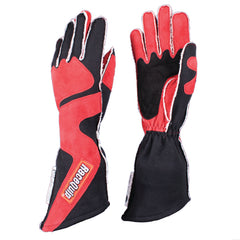 قفاز RaceQuip SFI-5 أحمر/أسود 2XL بفتحة زاوية خارجية