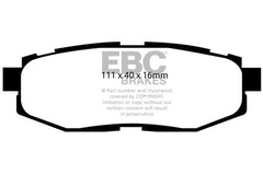 وسادات الفرامل الخلفية Greenstuff لسيارة Scion FR-S 2 EBC 12+