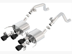 عادم Borla C7 Corvette Stingray Axle-Back ATAK مقاس 2.75 بوصة إلى كاتم صوت مزدوج مقاس 2.75 بوصة وطرف 4.25 بوصة