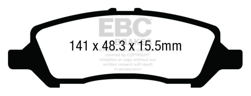 وسادات الفرامل الخلفية Greenstuff لسيارة Dodge Dart 1.4 Turbo EBC 12+