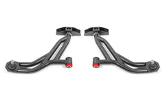 BMR 10-14 Ford Mustang / Shelby GT500 Non-Adj. Lower A-Arms (Poly/Delrin) - Black Hammertone