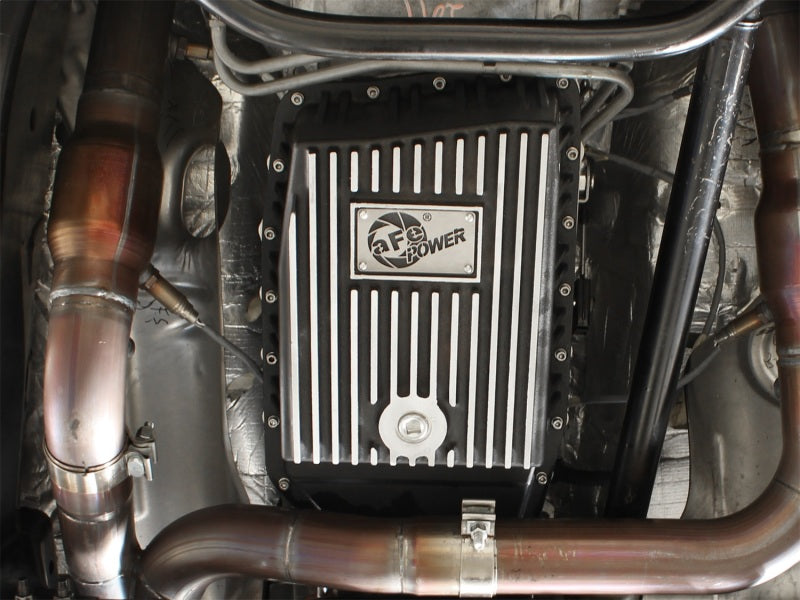 وعاء ناقل الحركة aFe Power باللون الأسود الميكانيكي لشاحنات Ford 6R80 F-150 موديل 09-14