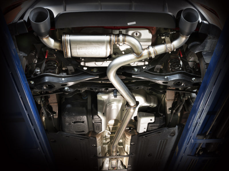 aFe 22-23 Hyundai Kona N L4 2.0L (t) Takeda 3in 304 SS نظام عادم خلفي للمحور مع أطراف مصقولة