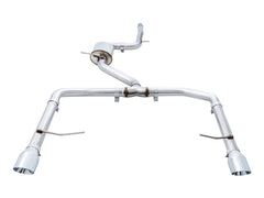 AWE Tuning 18-21 Volkswagen Jetta GLI Mk7 Track Exhaust Tips Chrome Silver (يناسب DP عالي التدفق)