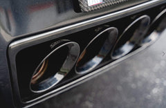 طقم مخارج عادم مصقولة رباعية الدفع مقاس 4.5 بوصة لسيارة شيفروليه كورفيت كورسا 2014-2019 (لعادم كورسا فقط)