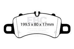 EBC 2016+ Porsche 911 (991/2 w/Cast Iron Rotors) 3.0TT Carrera Bluestuff Front Brake Pads