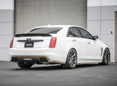 عادم خلفي من نوع S بمحرك V8 سعة 6.2 لتر وقطر 2.75 بوصة من بورلا 16-18 كاديلاك CTS-V مع صمامات وطرف كروم أسود