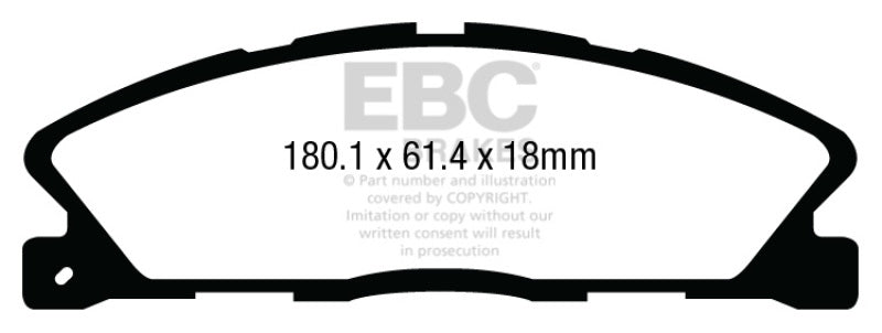 وسادات الفرامل الأمامية Greenstuff EBC 13+ Ford Taurus 3.5 Twin Turbo SHO
