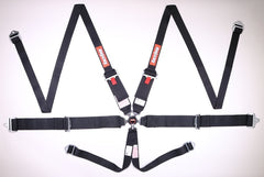 حزام الأمان RaceQuip Black SFI CAMLOCK 6pt PU Lap HNR