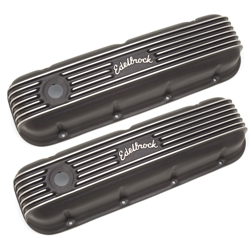 غطاء صمام Edelbrock Classic Series Chevrolet 1965 وما بعده 396-502 V8 أسود