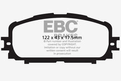 وسادات الفرامل الأمامية Greenstuff لسيارة Toyota Yaris 1.5 EBC 12+