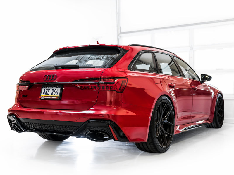 AWE Tuning 21-23 Audi C8 RS6/RS7 SwitchPath Cat-back Exhaust Tips - Diamond Black