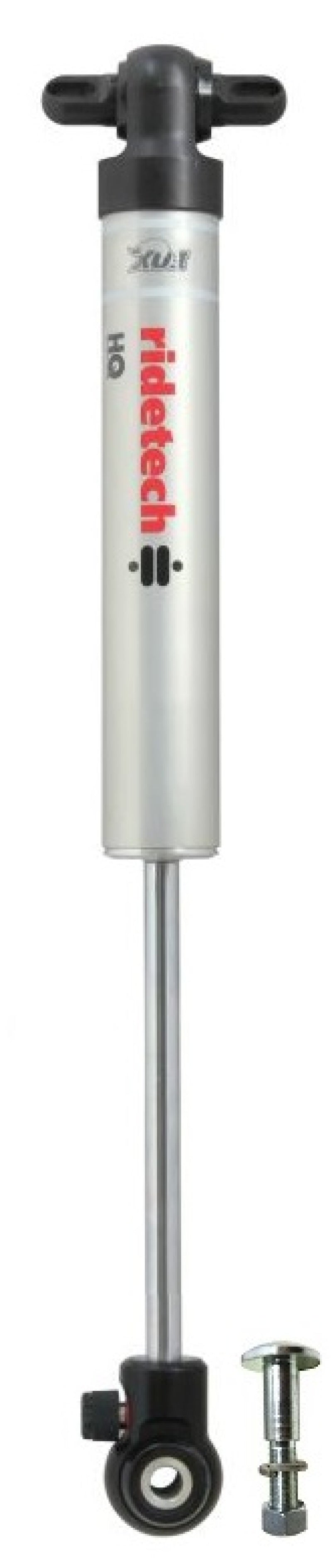 ممتص صدمات Ridetech HQ Series Single قابل للتعديل بقطر 7.55 بوصة مع حامل عين/قضيب على شكل حرف T مقاس 13.15 بوصة × 20.7 بوصة