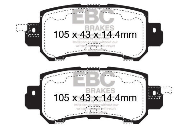 وسادات فرامل خلفية من Greenstuff EBC 12+ Mazda CX-5 2