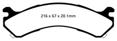 EBC 01-05 Chevrolet Silverado 3500 (2WD) Yellowstuff Rear Brake Pads
