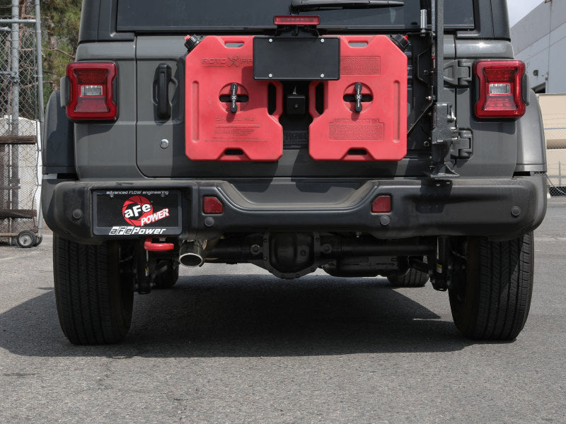 نظام عادم aFe MACH Force-Xp Axle-Back مع طرف مصقول لسيارة Jeep Wrangler L4-2.0T / V6-3.6L موديلات 18-20
