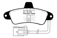 وسادات الفرامل الخلفية من Redstuff لسيارة Ford Contour 2.0 EBC 95-00