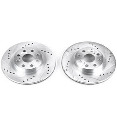 Power Stop 00-05 Toyota MR2 Spyder Rear Evolution Drilled & Slotted Rotors - Pair