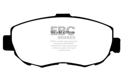 وسادات الفرامل الأمامية Yellowstuff لسيارة Lexus GS300 3.0 EBC 93-97