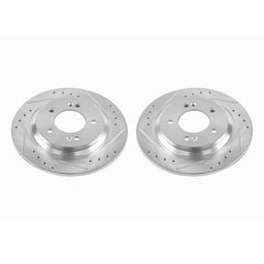 Power Stop 2017 Hyundai Azera Rear Evolution Drilled & Slotted Rotors - Pair