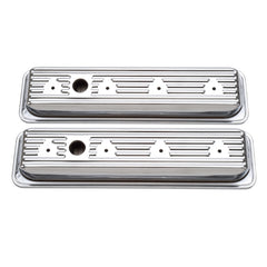غطاء صمام Edelbrock Signature Series Chevrolet 1987-1995 262-400 CI V8 Low Chrome