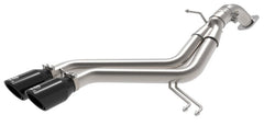 عادم خلفي للمحور مصنوع من الفولاذ المقاوم للصدأ مقاس 2-1/2 بوصة من aFe Takeda لسيارة Hyundai Veloster L4-1.6L 2-1/2in 304 مع أطراف سوداء