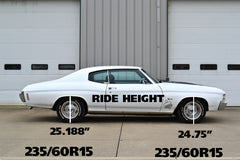 زوج نوابض لولبية لخفض العجلات الأمامية من نوع A-Body Big Block StreetGRIP من Ridetech 68-72 GM