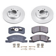 Power Stop 17-18 Mitsubishi Mirage Front Z17 Evolution Geomet Coated Brake Kit