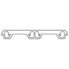 Cometic AMC 304-401CI V8 .043in Copper Exhaust Manifold Gasket Set - 1.880in Dogleg Ports