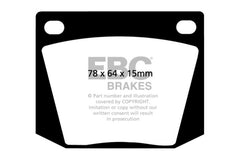 وسادات الفرامل الأمامية Greenstuff لسيارة EBC 63-69 Ac Cobra 4.7